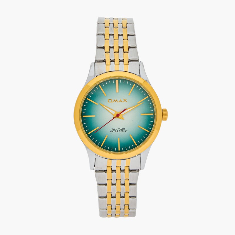 OMAX Gold and Silver Analog Wrist Watch for Women - Image 1